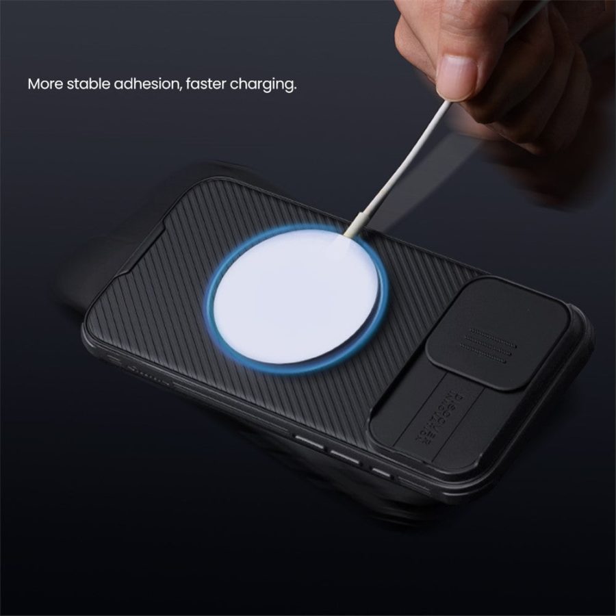 NILLKIN CamShield Pro for iPhone 16 Pro Max Case Compatible with MagSafe TPU  - PC Phone Cover with Slider Camera