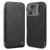 6601117717A-1 NILLKIN Qin Prop Series for iPhone 16 Pro Max Leather Case Lens Kickstand Phone Cover