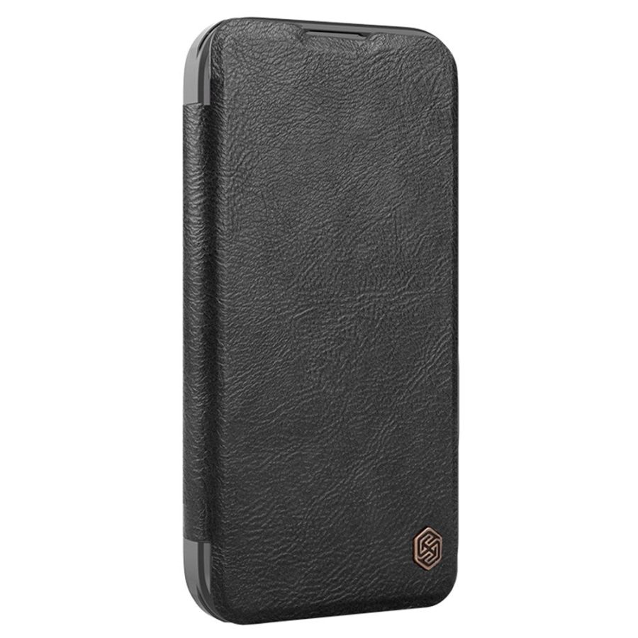 6601117717A-4 NILLKIN Qin Prop Series for iPhone 16 Pro Max Leather Case Lens Kickstand Phone Cover