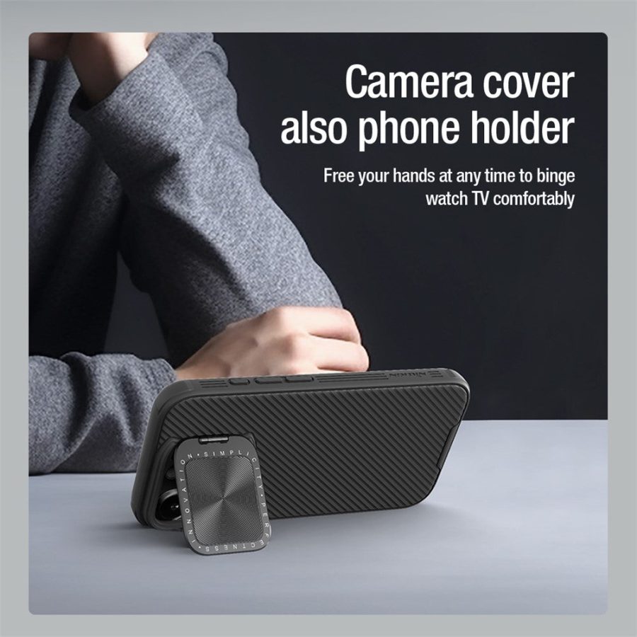 NILLKIN Camshield Prop Magnetic Series for iPhone 16 Pro Case Compatible with MagSafe PC - TPU Phone Cover with Camera Cover