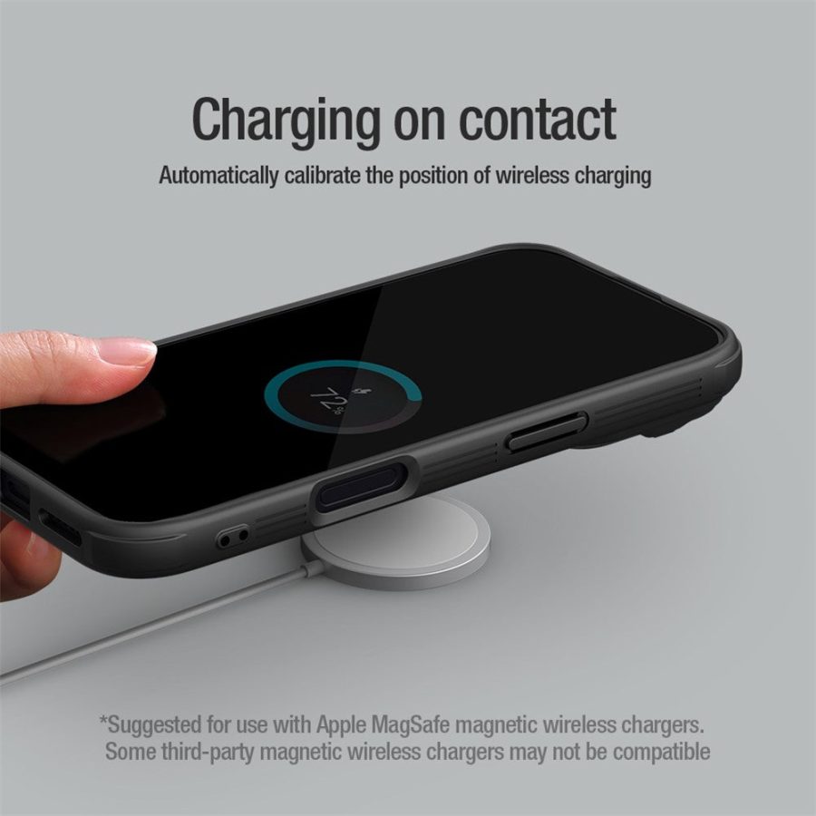 NILLKIN Camshield Prop Magnetic Series for iPhone 16 Pro Case Compatible with MagSafe PC - TPU Phone Cover with Camera Cover
