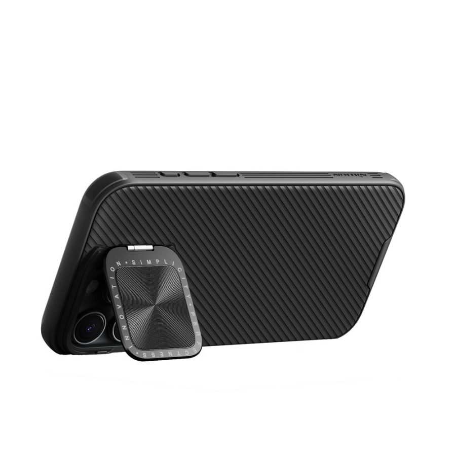 NILLKIN Camshield Prop Magnetic Series for iPhone 16 Pro Max Case Compatible with MagSafe PC - TPU Phone Cover with Camera Cover - Black