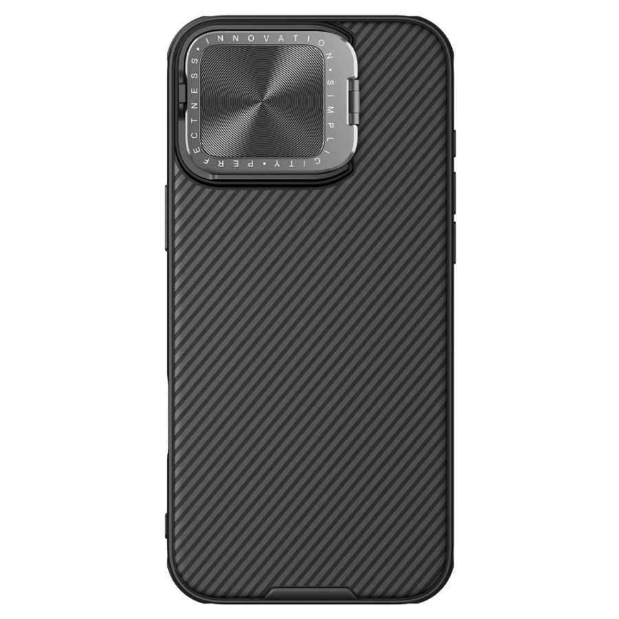 NILLKIN Camshield Prop Magnetic Series for iPhone 16 Pro Max Case Compatible with MagSafe PC - TPU Phone Cover with Camera Cover - Black