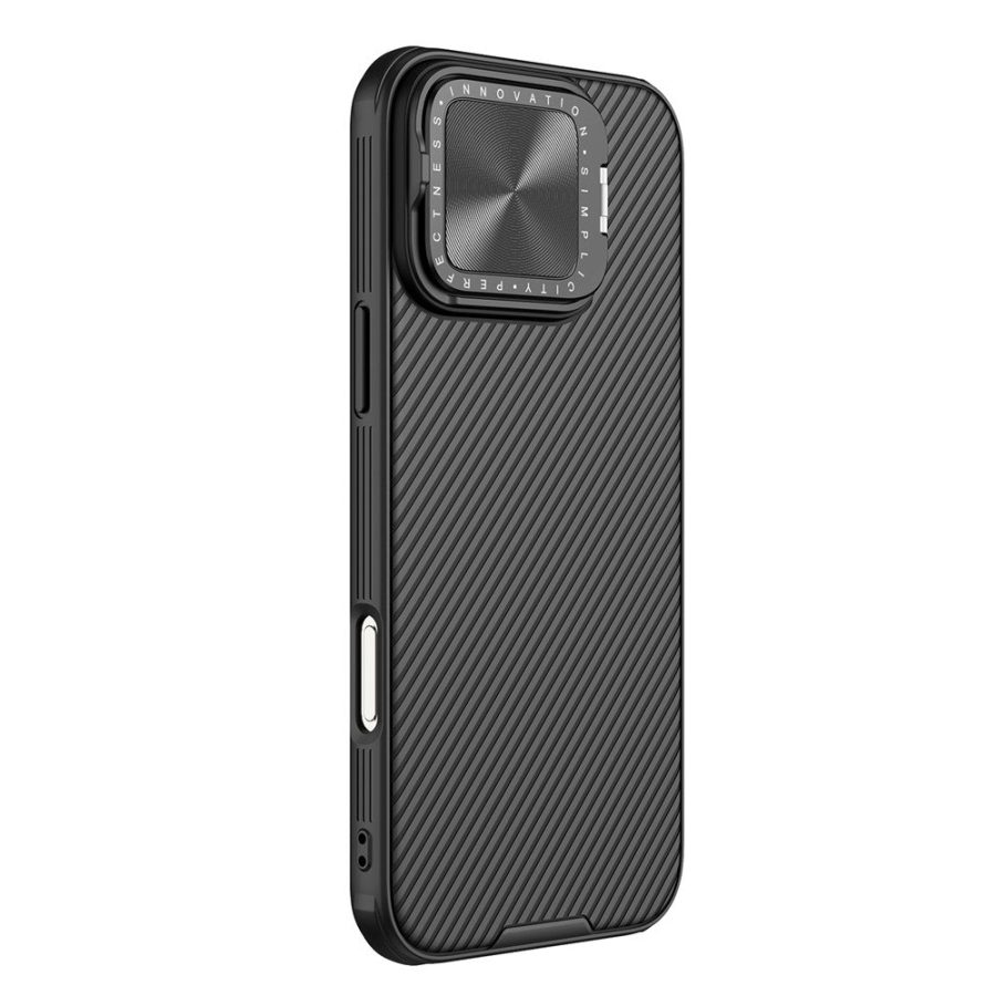 NILLKIN Camshield Prop Magnetic Series for iPhone 16 Pro Max Case Compatible with MagSafe PC - TPU Phone Cover with Camera Cover - Black