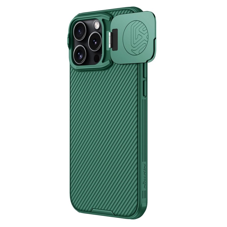NILLKIN Camshield Prop Magnetic Series for iPhone 16 Pro Max Case Compatible with MagSafe PC - TPU Phone Cover with Camera Cover - Black