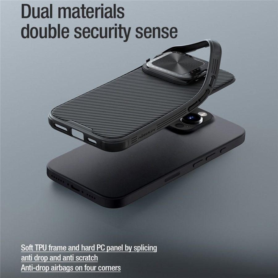 6601117722A-7 NILLKIN Camshield Prop Series for iPhone 16 Pro Case Slide Camera Protection PC - TPU Phone Cover