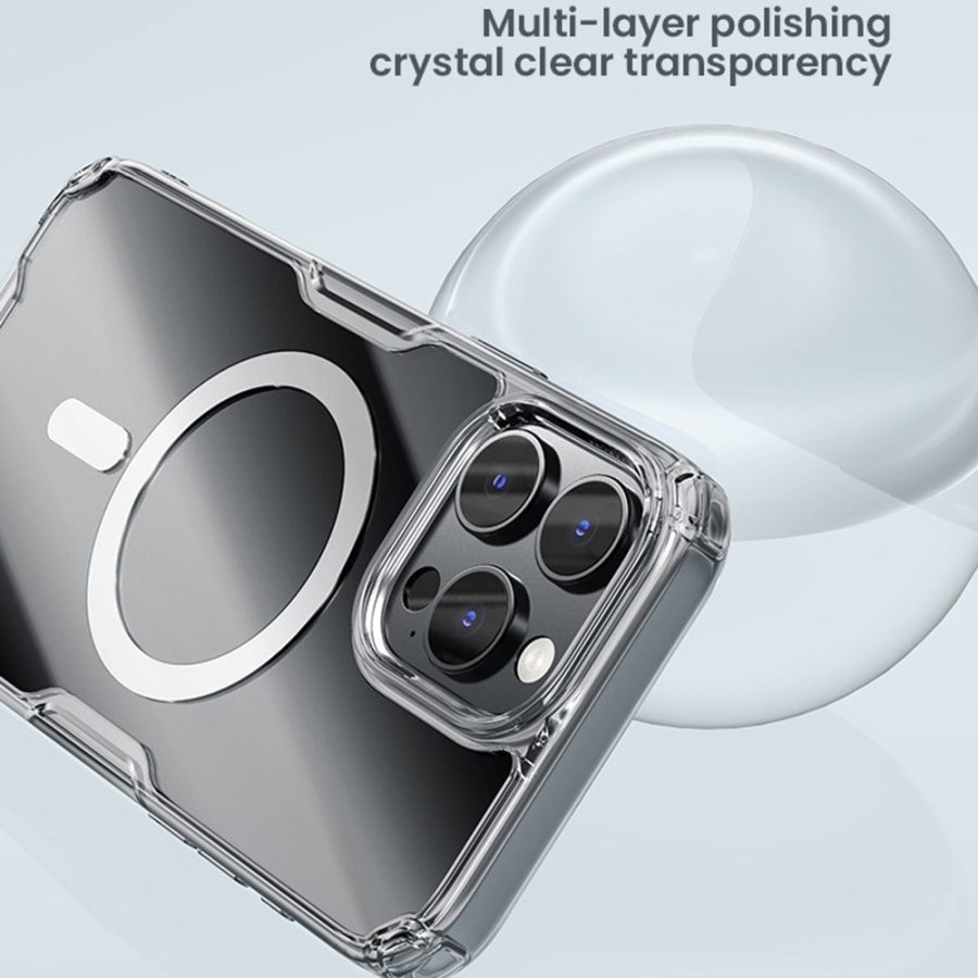 6601117726A-5 NILLKIN Pro Series for iPhone 16 Pro Case Compatible with MagSafe TPU - PC Ultra Clear Phone Case