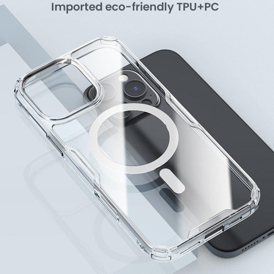 6601117726A-6 NILLKIN Pro Series for iPhone 16 Pro Case Compatible with MagSafe TPU - PC Ultra Clear Phone Case