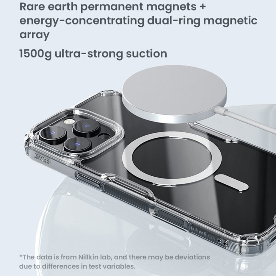 6601117726A-7 NILLKIN Pro Series for iPhone 16 Pro Case Compatible with MagSafe TPU - PC Ultra Clear Phone Case