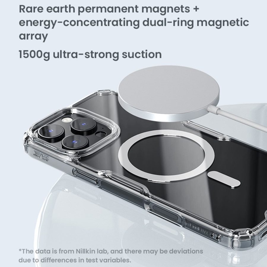 6601117727A-7 NILLKIN Pro Series for iPhone 16 Pro Max Case Compatible with MagSafe TPU - PC Ultra Clear Phone Case