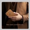 6601117785A-10 NILLKIN Qin Prop Series for iPhone 16 Leather Case Lens Kickstand Phone Cover