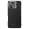 6601117785A-4 NILLKIN Qin Prop Series for iPhone 16 Leather Case Lens Kickstand Phone Cover
