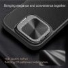 6601117785A-6 NILLKIN Qin Prop Series for iPhone 16 Leather Case Lens Kickstand Phone Cover