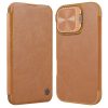 6601117785B-1 NILLKIN Qin Prop Series for iPhone 16 Leather Case Lens Kickstand Phone Cover