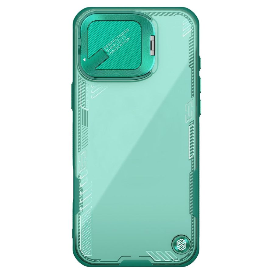 NILLKIN Iceblade CamProp for iPhone 16 Pro Case PC - TPU Phone Shell with Lens Cover Kickstand