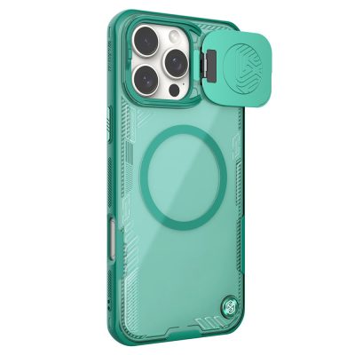 6601118211A-1 NILLKIN Iceblade CamProp Magnetic Series For iPhone 16 Pro Case Compatible with MagSafe PC - TPU Phone Cover Slide Lens Lid