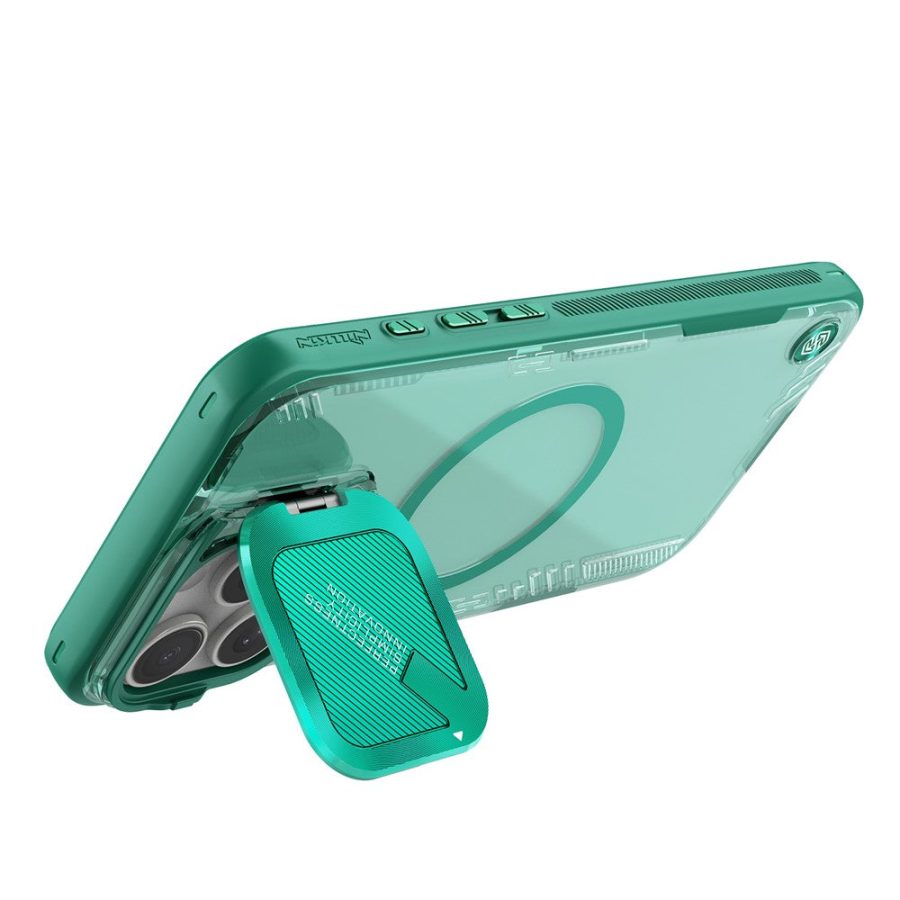 NILLKIN Iceblade CamProp Magnetic Series For iPhone 16 Pro Case Compatible with MagSafe PC - TPU Phone Cover Slide Lens Lid