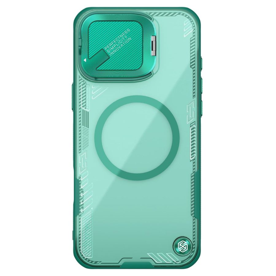 NILLKIN Iceblade CamProp Magnetic Series For iPhone 16 Pro Case Compatible with MagSafe PC - TPU Phone Cover Slide Lens Lid