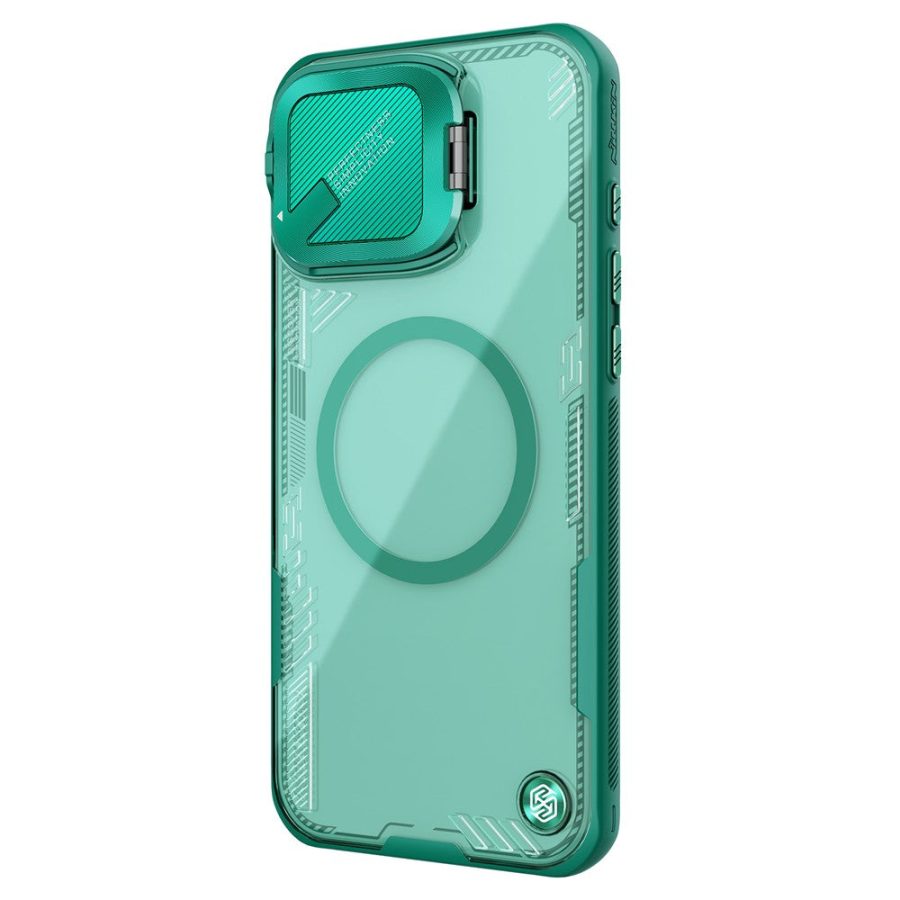 NILLKIN Iceblade CamProp Magnetic Series For iPhone 16 Pro Case Compatible with MagSafe PC - TPU Phone Cover Slide Lens Lid