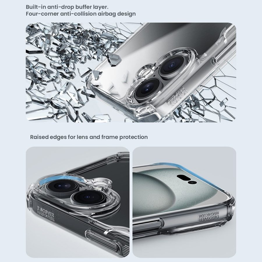 NILLKIN Pro Series for iPhone 16 Case TPU - PC Ultra Clear Phone Case