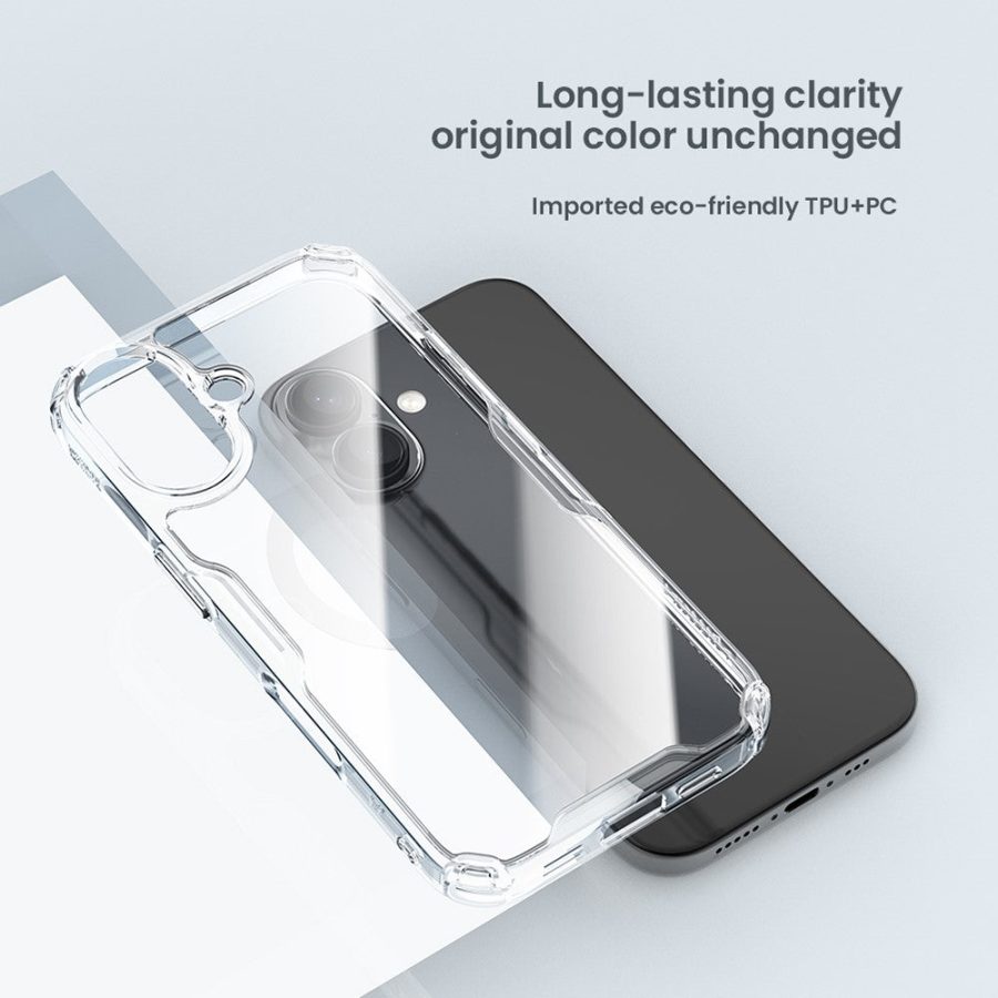 NILLKIN Pro Series for iPhone 16 Plus Case TPU - PC Ultra Clear Phone Case