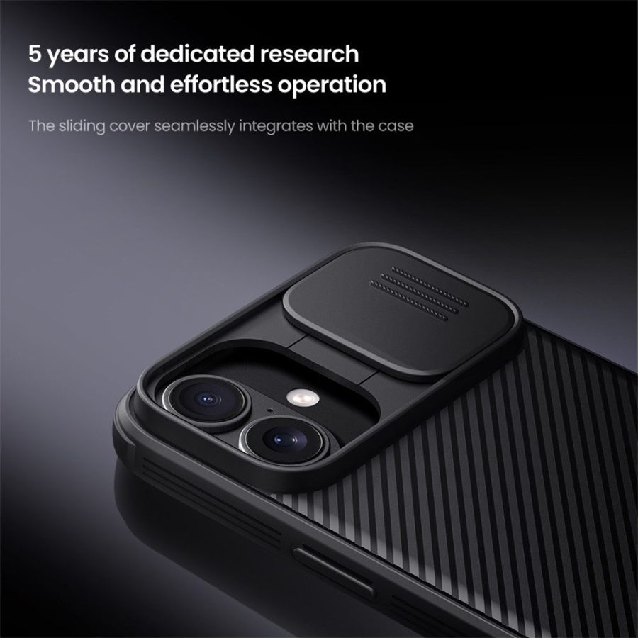 NILLKIN Camshield Pro Series for iPhone 16 Case PC - TPU Slide Camera Lid Phone Cover