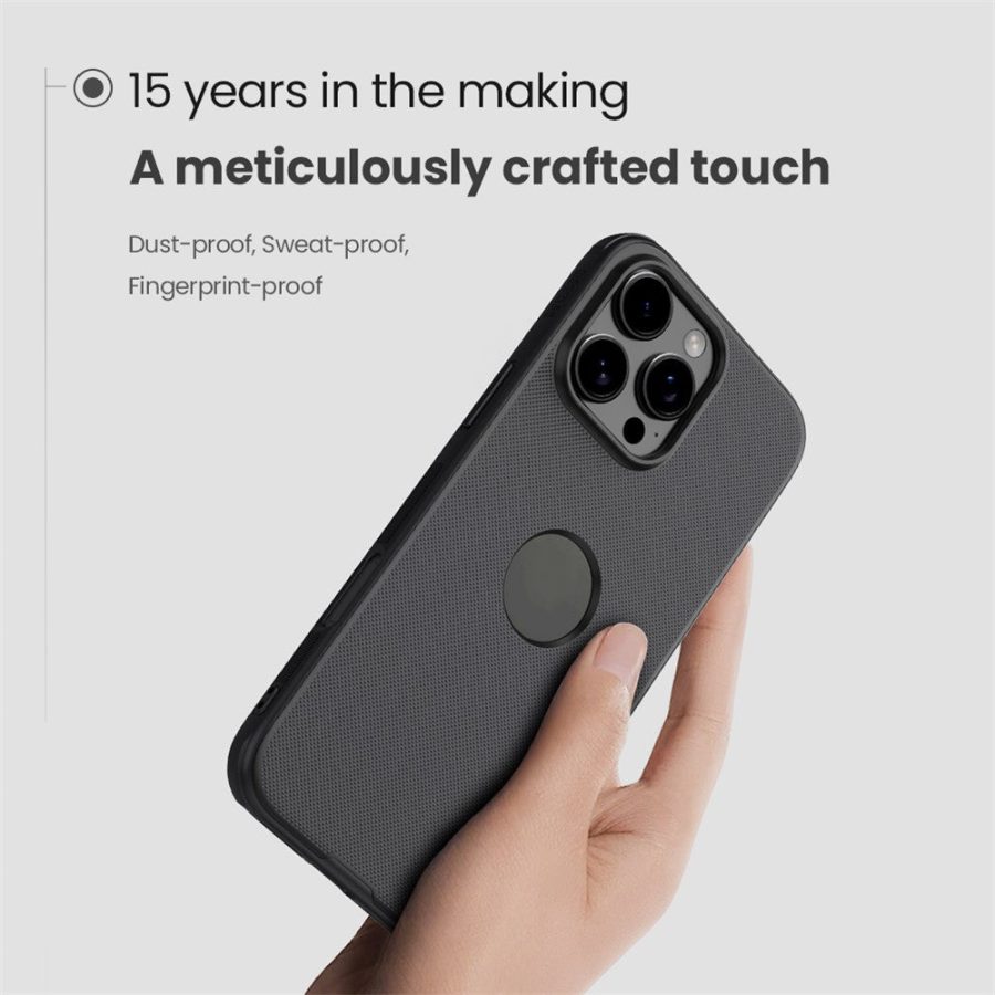 NILLKIN Super Frosted Shield Pro for iPhone 16 Pro Phone Case PC - TPU Matte Phone Cover (Logo Hole Design)