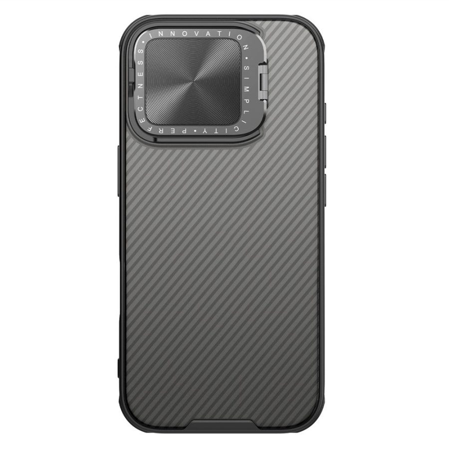 NILLKIN Camshield Prop Series for iPhone 16 Pro Max Case Translucent Slide Camera Protection PC - TPU Phone Cover