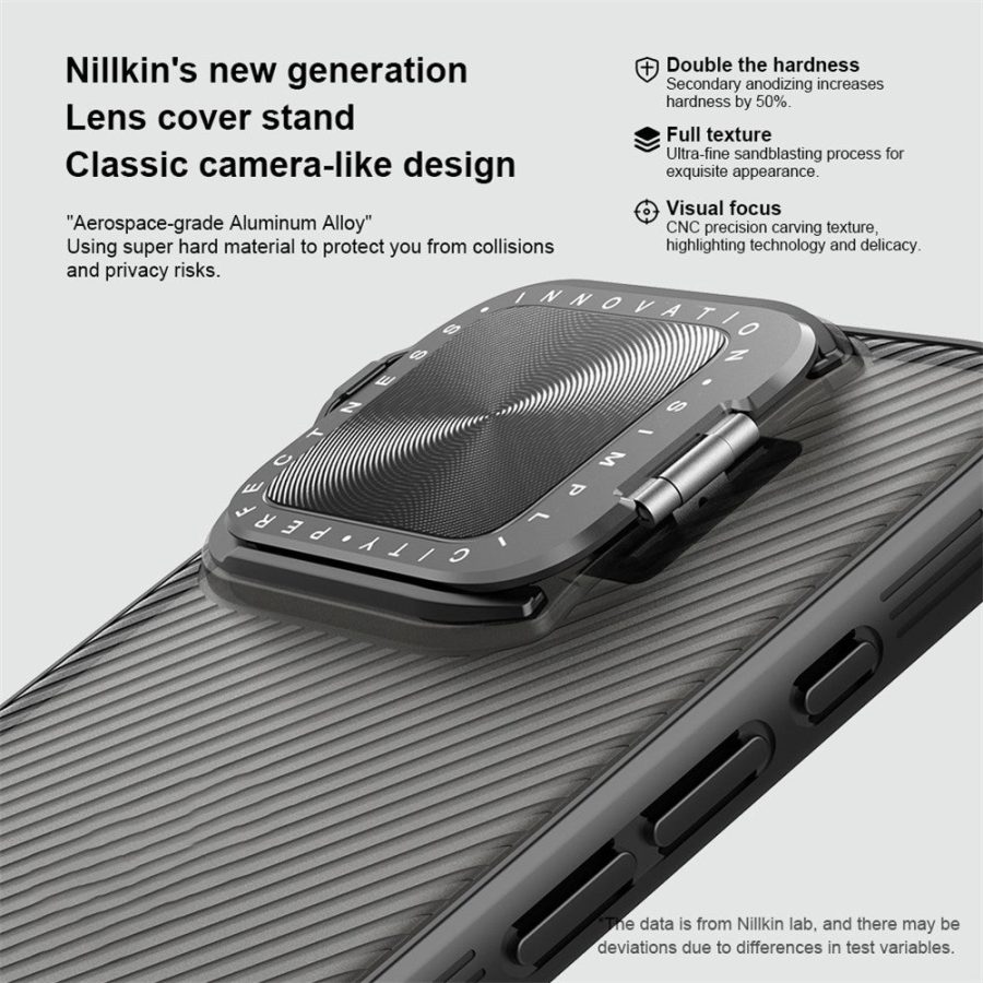 NILLKIN Camshield Prop Series for iPhone 16 Pro Max Case Translucent Slide Camera Protection PC - TPU Phone Cover