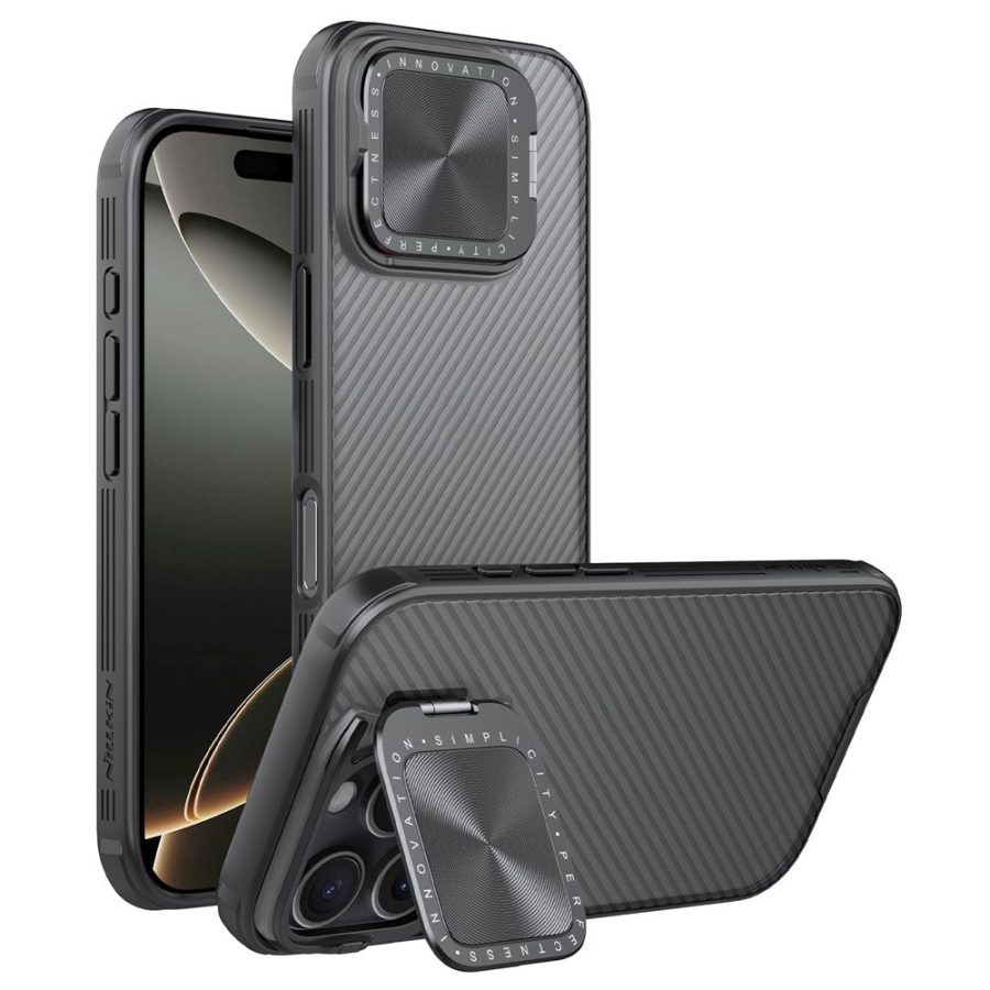 NILLKIN Camshield Prop Series for iPhone 16 Pro Case Translucent Slide Camera Protection PC - TPU Phone Cover