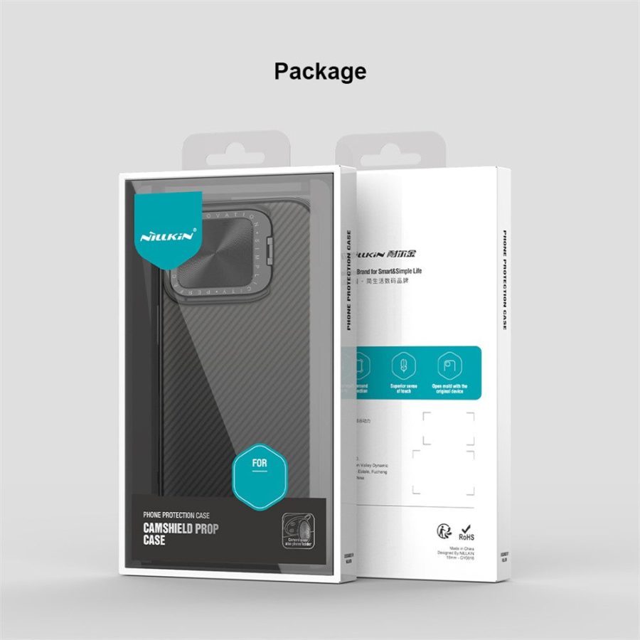 NILLKIN Camshield Prop Series for iPhone 16 Pro Case Translucent Slide Camera Protection PC - TPU Phone Cover