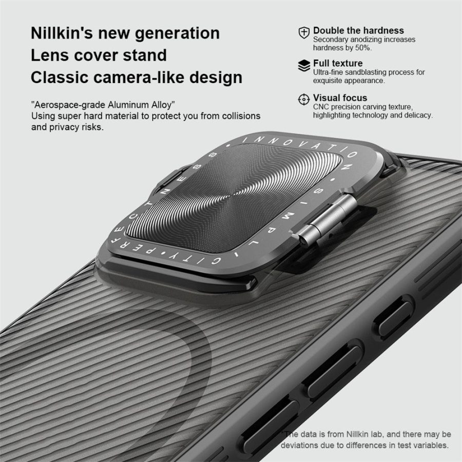 NILLKIN Camshield Prop Magnetic Translucent Series for iPhone 16 Pro Max Case Compatible with MagSafe TPU - PC Phone Cover with Camera Lid