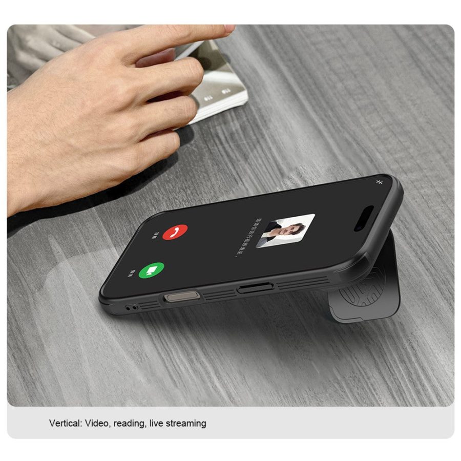 NILLKIN Camshield Prop Magnetic Translucent Series for iPhone 16 Pro Max Case Compatible with MagSafe TPU - PC Phone Cover with Camera Lid