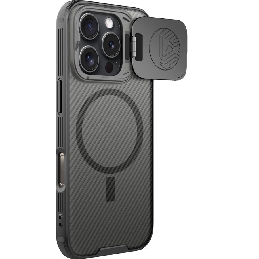 NILLKIN Camshield Prop Magnetic Translucent Series for iPhone 16 Pro Case Compatible with MagSafe TPU - PC Phone Cover with Camera Lid