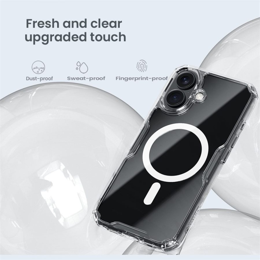 NILLKIN Pro Series for iPhone 16 Plus Case Compatible with MagSafe TPU - PC Ultra Clear Phone Case