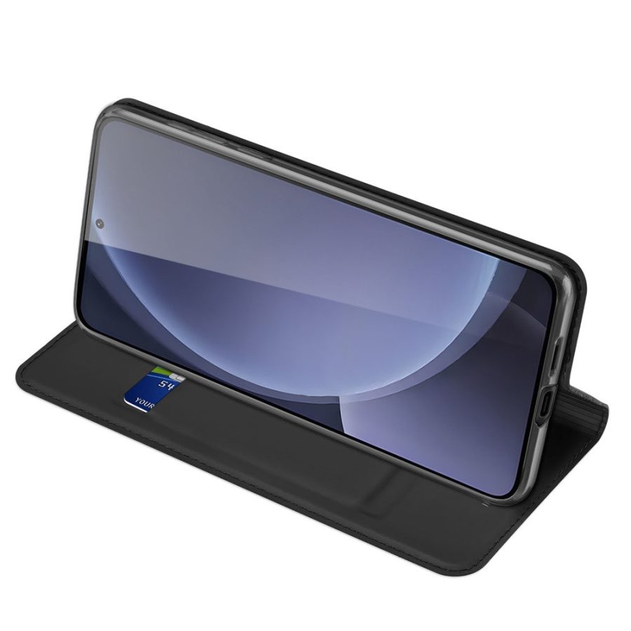 6601123767A-3 DUX DUCIS Skin Pro Series For Samsung Galaxy S25 Case Leather Cover Card Holder