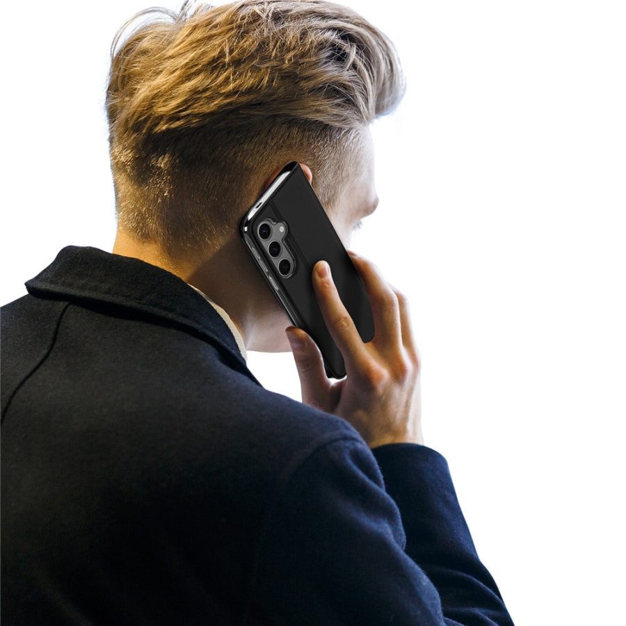6601123767A-8 DUX DUCIS Skin Pro Series For Samsung Galaxy S25 Case Leather Cover Card Holder