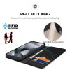 6601126402A-3 DUX DUCIS Hivo Series For Samsung Galaxy S25 Ultra Hivo Series Split Leather RFID Blocking Wallet Stand Flip Phone Cover (Non-magnetic)