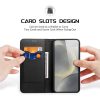 DUX DUCIS Hivo Series For Samsung Galaxy S25 Case Cowhide Leather RFID Blocking Wallet Stand Flip Phone Cover
