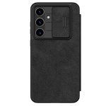 NILLKIN Qin Pro Series for Samsung Galaxy S24 FE Case with Card Slots Leather Phone Cover