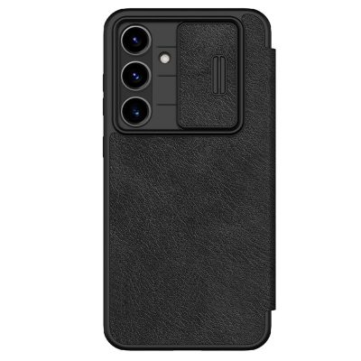 6601126591A-1 NILLKIN Qin Pro Series for Samsung Galaxy S24 FE Case with Card Slots Leather Phone Cover