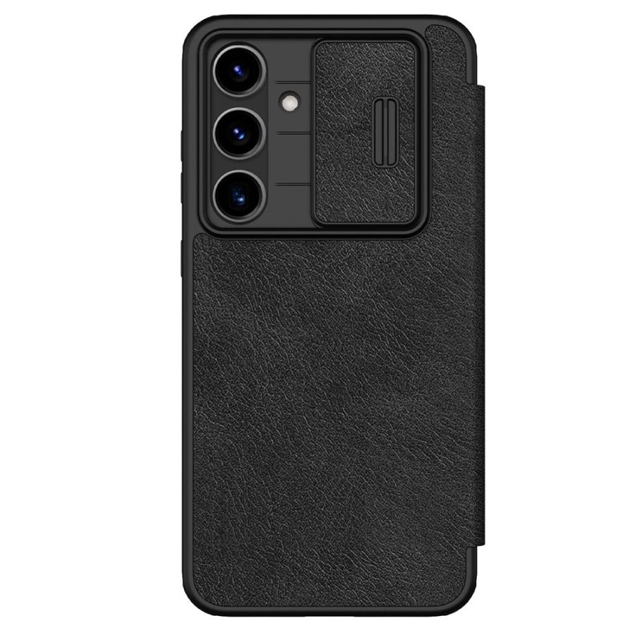 6601126591A-1 NILLKIN Qin Pro Series for Samsung Galaxy S24 FE Case with Card Slots Leather Phone Cover