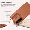 6601126591A-13 NILLKIN Qin Pro Series for Samsung Galaxy S24 FE Case with Card Slots Leather Phone Cover