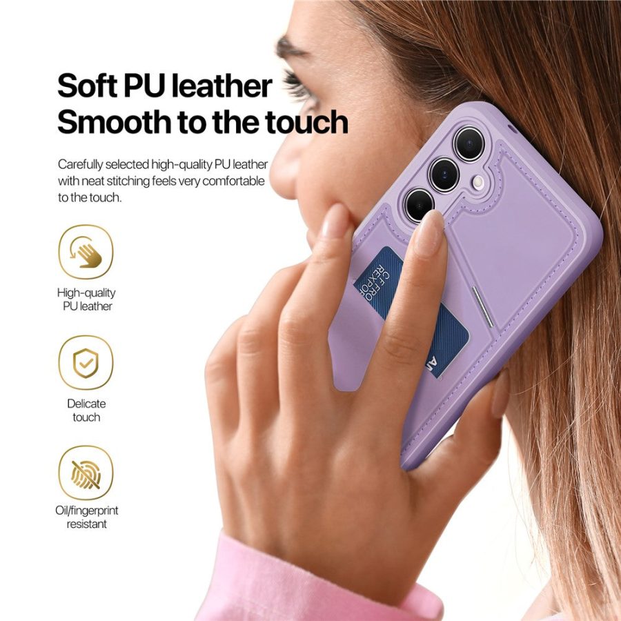 6601126826C-8 DUX DUCIS Rafi II Series For Samsung Galaxy S25+ Magnetic Case Leather Back Cover with RFID Blocking Card Slots