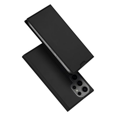 6601126827A-1 DUX DUCIS Skin Pro Series For Samsung Galaxy S25 Ultra Case Leather Phone Cover Card Holder (Non-magnetic)