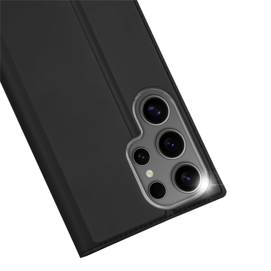 6601126827A-3 DUX DUCIS Skin Pro Series For Samsung Galaxy S25 Ultra Case Leather Phone Cover Card Holder (Non-magnetic)