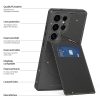 DUX DUCIS For Samsung Galaxy S25 Ultra Magnetic Case Rafi II Series Leather Back Cover with RFID Blocking Card Slots