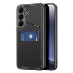 DUX DUCIS  Rafi II Series For Samsung Galaxy S25 Magnetic Case Leather Back Cover with RFID Blocking Card Slots
