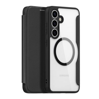 6601126833A-1 DUX DUCIS For Samsung Galaxy S25 Leather Case Skin X Pro Series Flip Cover Magnetic Case