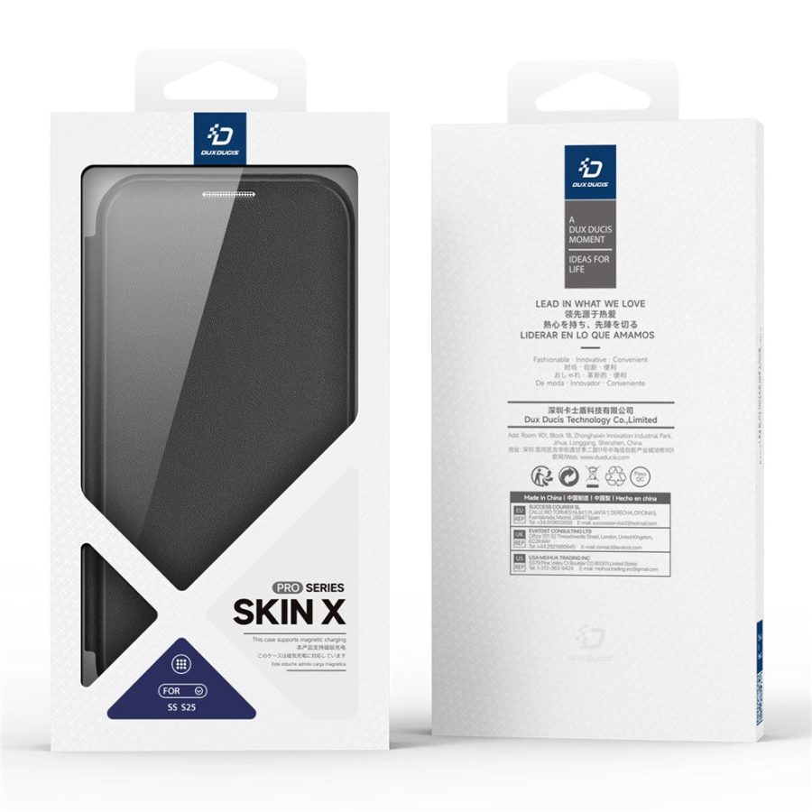 DUX DUCIS For Samsung Galaxy S25 Leather Case Skin X Pro Series Flip Cover Magnetic Case